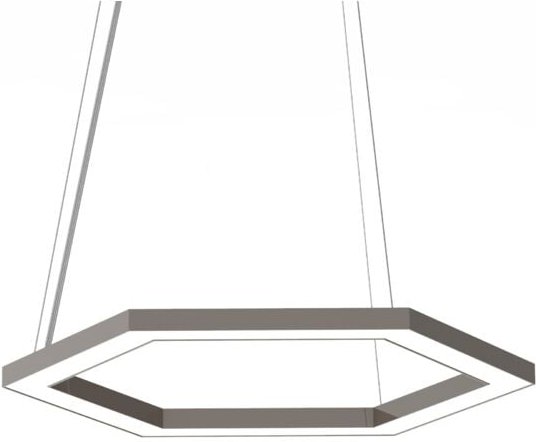 Esagono sospensione Ø40 monocolore lucido