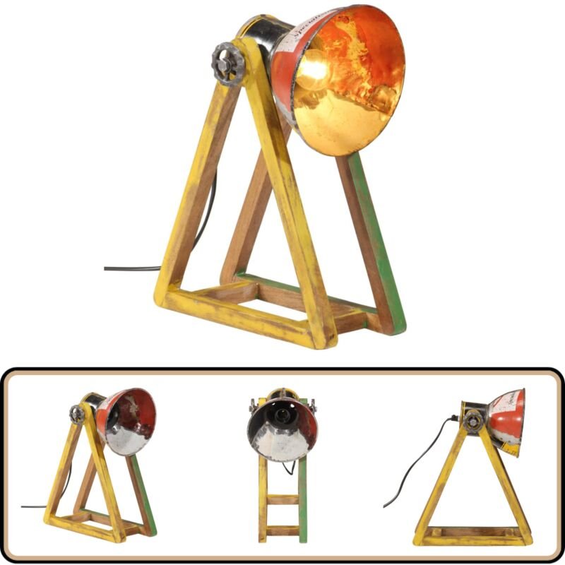 Schreibtischlampe 25 W Mehrfarbig 30x17x40 cm E27 - Tischleuchte - Industrielampen - Vintage Lampe - Wohnraum Deko - Sch...