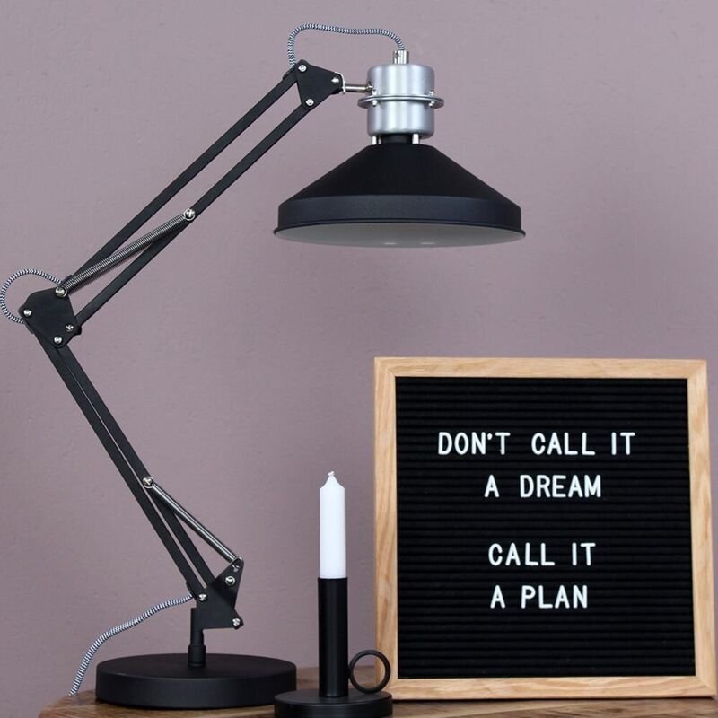 Anne Lighting - tischlampe - Zappa - schwarz - metall -