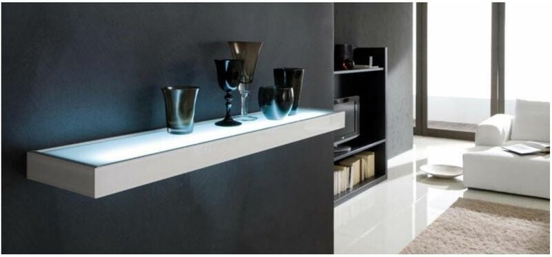 Led Denver Emotion Glasbodenleuchte 900 mm - Edelstahloptik, warmweiß - kaltweiß, dimmbar