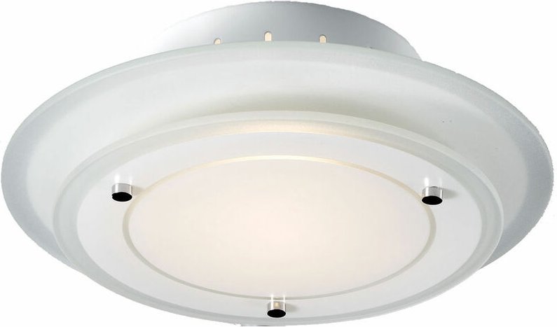 Esto - Deckenleuchte Deckenlampe Beleuchtung rund Metall Glas Lampe Leuchte 40125