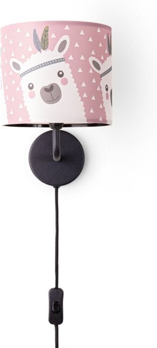 Tischleuchte Kinderzimmer Wandleuchte Straße Feuerwehr Lampenschirm Stoff Rund Wandleuchte - Schwarz, Design 9 (Ø18 cm) ...