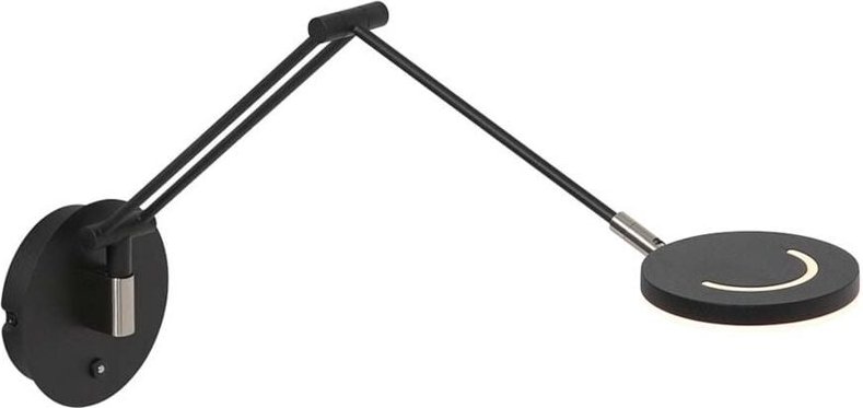 Wandleuchte - Soleil - schwarz - glas metall - - Steinhauer