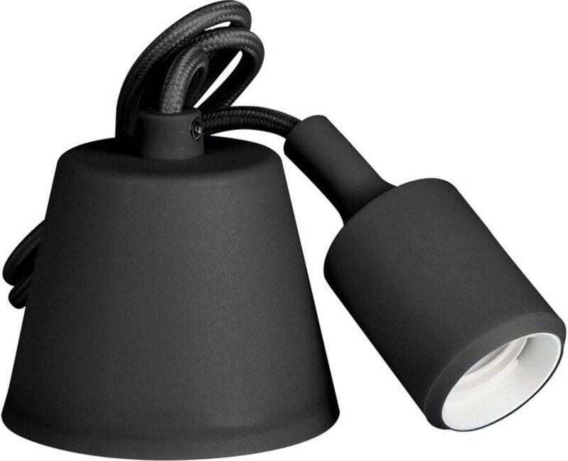 EDM - Silikon-Pendelleuchte E27 60 w Farbe Schwarz