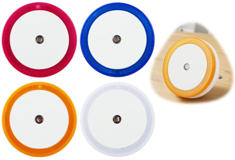 4er-Pack LED-Nachtlicht mit Dämmerungssensor – Automatische Dimmfunktion, kompaktes und energieeffizientes Design für Sc...