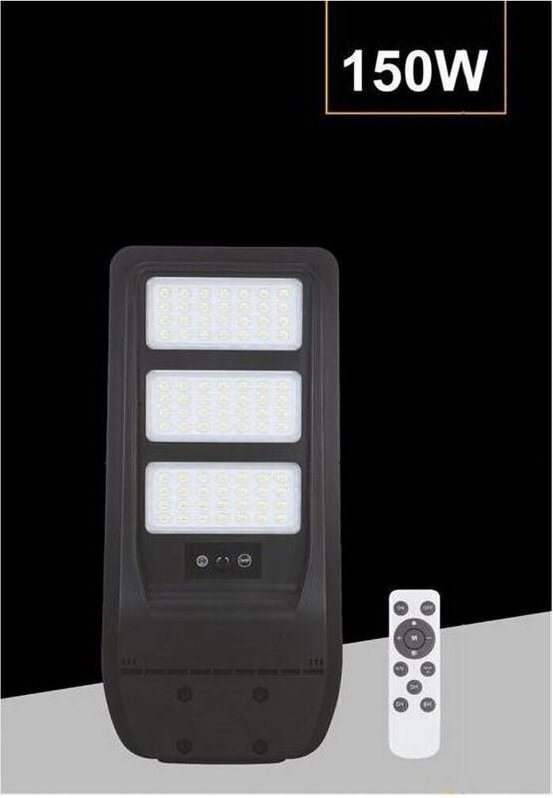 Trade Shop Traesio - Trade Shop - lampione faretto solare 150W mit sensore crepuscola luce naturale 4000K TR-150W -