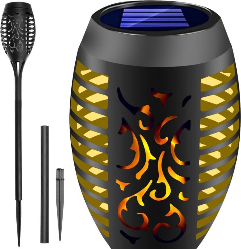 14550 Solar-Fackellampe, Solar-Gartenleuchten, LED-Gartenleuchten