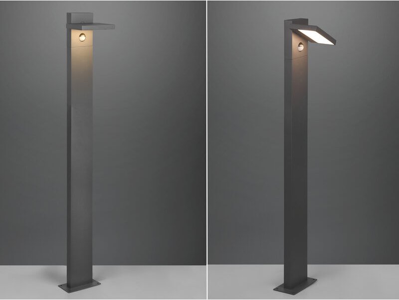 LED Wegeleuchte 2er Set schwenkbar mit Bewegungsmelder in Anthrazit