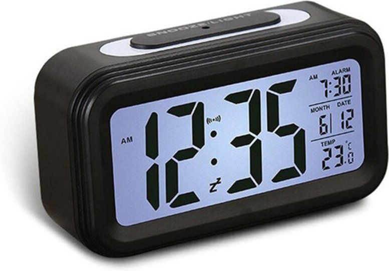 LED-Digitalwecker für Zuhause, Temperaturanzeige, Kalender, Schlummerfunktion, Weckerbeleuchtung, Schreibtischuhr, Smart...