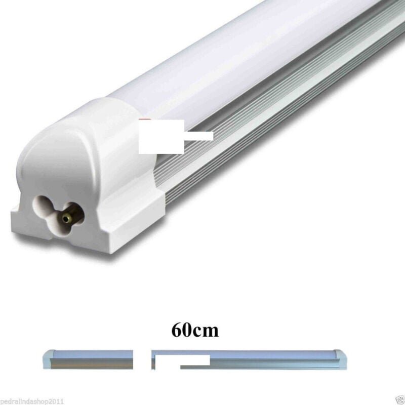 Thumbnail - Trade Shop Traesio - Trade Shop - led neonröhre deckenleuchte smd T8 60CM aluminium neonunterstützung weisses licht -