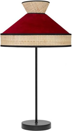 Fabrilamp lamp Tischleuchte Alto serie Fabrizio Natur/rot