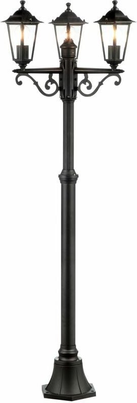 Carleen Außenstandleuchte 3flg schwarz 3x A60, E27, 60W, geeignet für Normallampen (nicht enthalten) - Brilliant