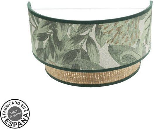 Kongo Wandleuchte 1xe27 grün-natur 17x30x15 cm