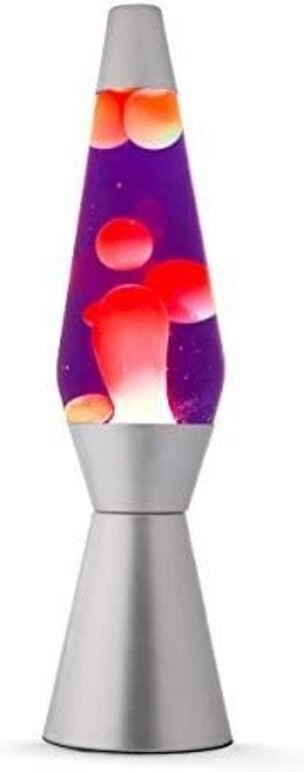 i-total Retro Lava Lampe Violett 40 x 11 cm