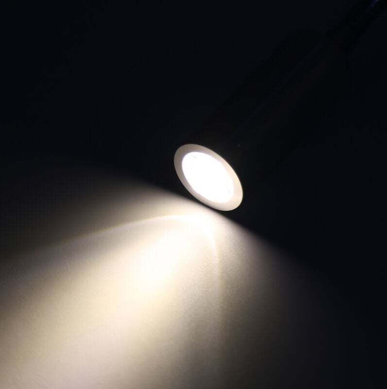 LED-Nachttischlampe, seitlich zu öffnen, ohne Schalter (warmweißes Licht, 1 W, 3500 kJ), 85–265 V