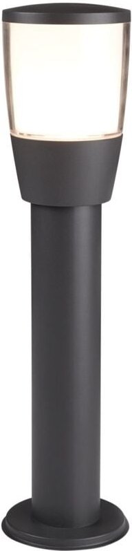 Searchlight - Tucson - 1 Licht Kleiner Poller im Freien Hell Dunkelgrau IP44, E27