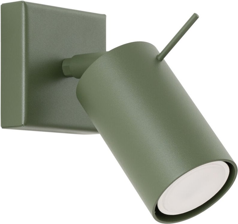 Moderne olivgrüne Wandleuchte, beweglicher Strahler für Schlafzimmer, Flur, 1xGU10 10W RING Sollux Lighting