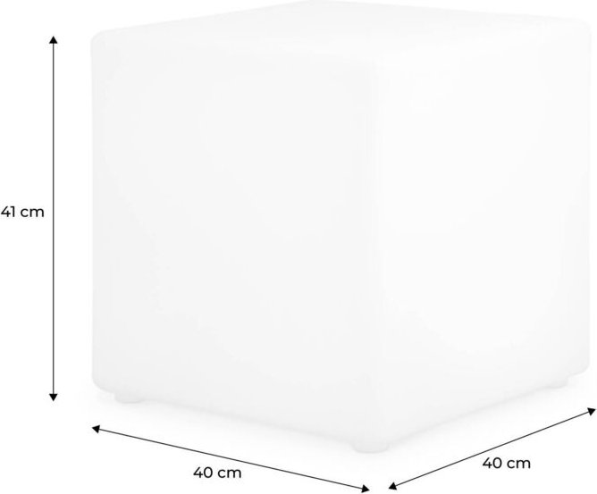 Sweeek - LED-Leuchtwürfel 40 cm