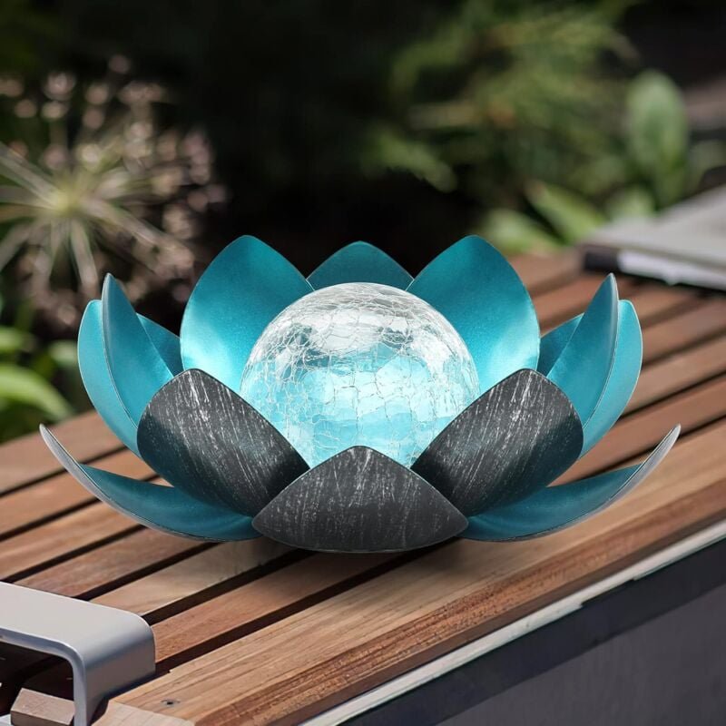Thumbnail - Lotus-Solarleuchten für den Außenbereich, Solar-LED-Gartenleuchten, wasserdicht, dekorativ, für Tisch, Hof, Terrasse, Au...