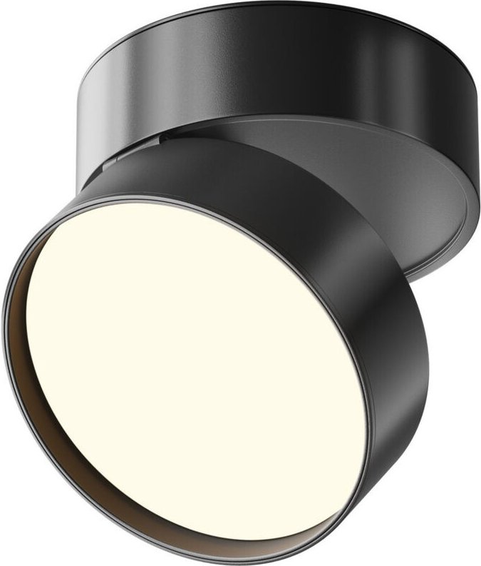 Maytoni Onda Aufbau-Downlight Schwarz 3000K 1370lm