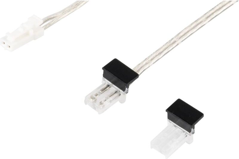 Thumbnail - L&S Anschlussleitung mit Endkappe - 2500mm passend zur Led Einbauleuchte Moove, Kunststoff schwarz