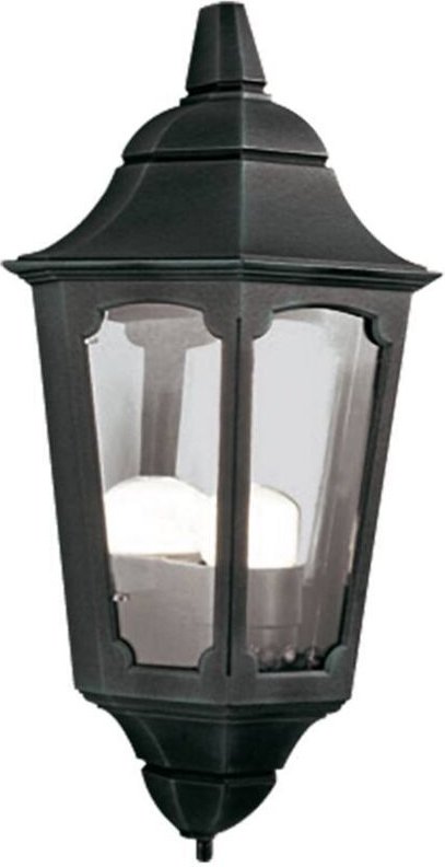 Elstead - Parish - 1 Licht Außenwand Halblaterne Hellschwarz IP44, E27