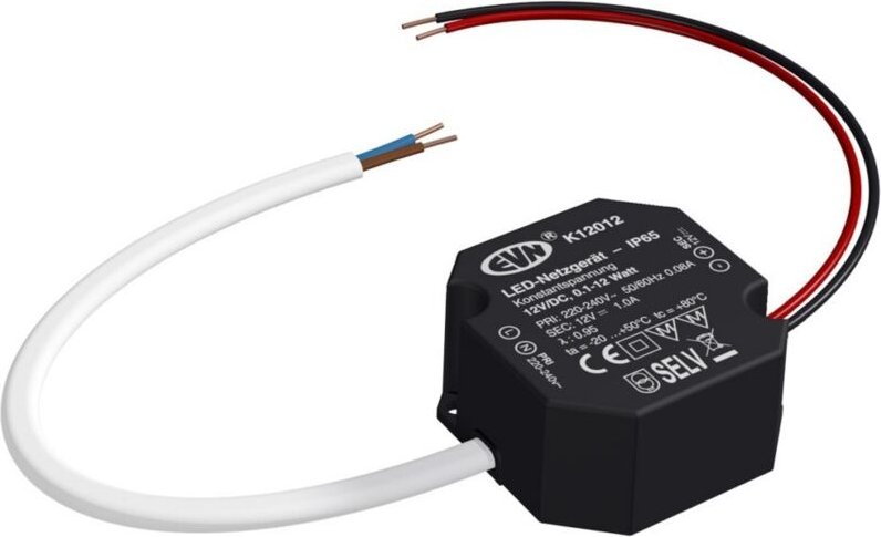 EVN Lichttechnik LED-Netzgerät 12VDC 1-12W K12 012