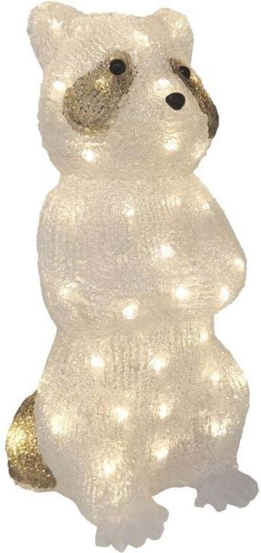 Thumbnail - Trendline - led Acrylfigur Waschbär 38 x 20 cm warmweiß-weiß Außen mit Timer Figuren