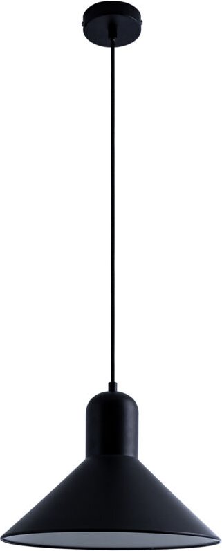 Pendelleuchte Hängelampe Esszimmer Küchenlampe Hängend Esstischlampe Matt E27 ohne Leuchtmittel, Matt Schwarz/Weiß - Pac...