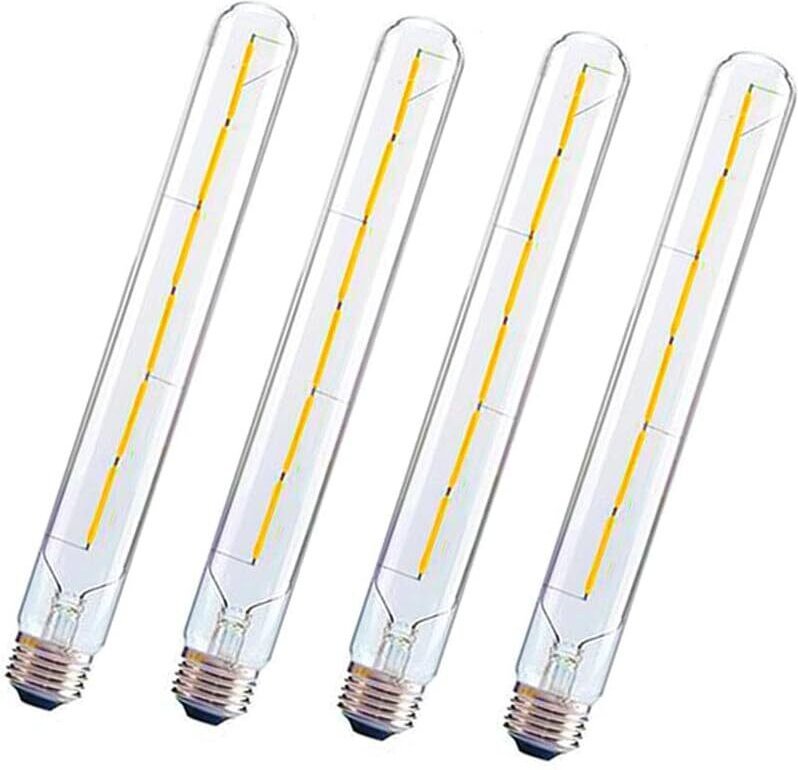 E27 300mm LED-Lampe T300 6W 2700K Warmweiß 360°, flimmerfrei, nicht dimmbar (4er-Pack)