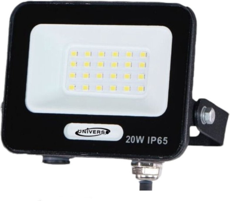 Trade Shop - Leichte Flutlicht-Flutlicht-LED-Flutlicht 20W Slim IP65-Licht 3000K 4000K 6500K EK05-20W - Schwarz