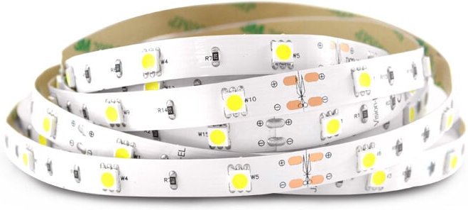 Schlauchbänder 7,2 W/m - 5 Meter 30 LED ECO 6000K Kaltweiß - IP65 - 12V PU
