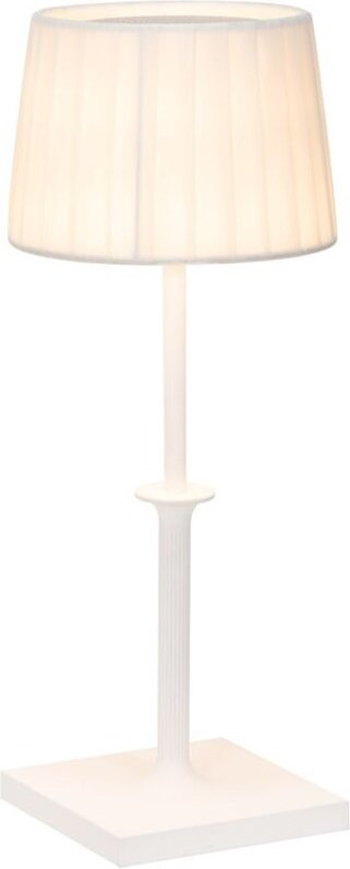 Thumbnail - Poldina Classic Zafferano LED Touch Dimmer Wiederaufladbare Tischleuchte - Elegantes Design Kabellos Weiß