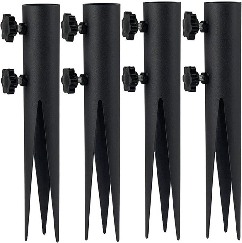 Garten-Lichtpfähle, Outdoor-Fackel-Lichtpfähle – 4er-Pack Langlebige Metall-Fackel für die Terrassenbeleuchtung