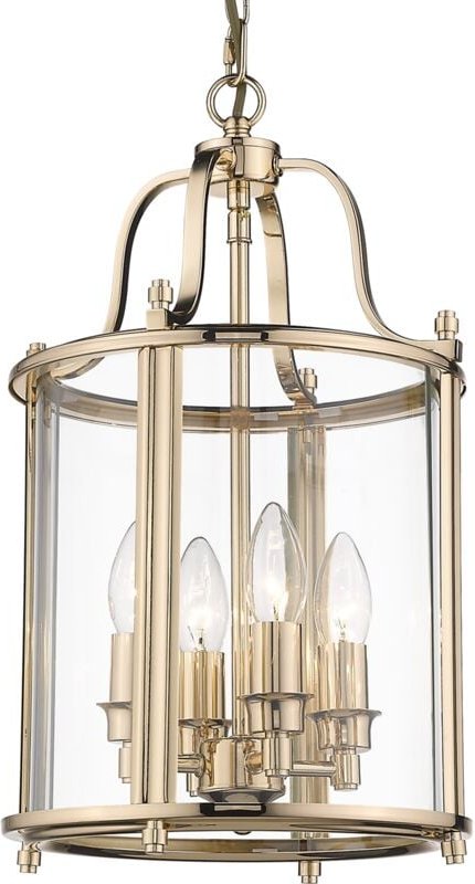 New York 4-Licht-Laternen-Anhänger-Deckenleuchte Gold, E14 - Cosmo