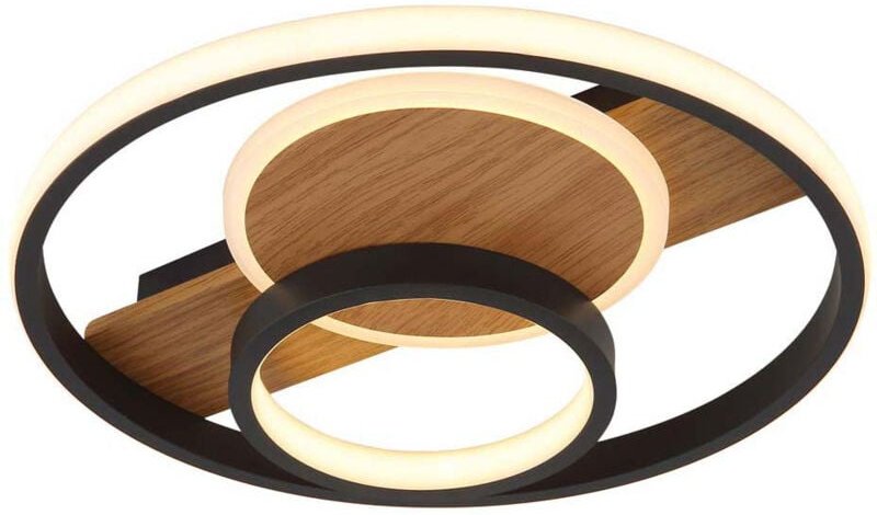 Globo Lighting - Deckenleuchte Deckenlampe Wohnzimmerleuchte Schlafzimmerlampe goldfarben led, Metall, led 24W 1500Lm wa...