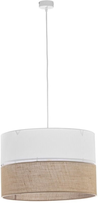 TK Linobianco Zylindrische Pendelleuchte Weiß, Braun 3xE27