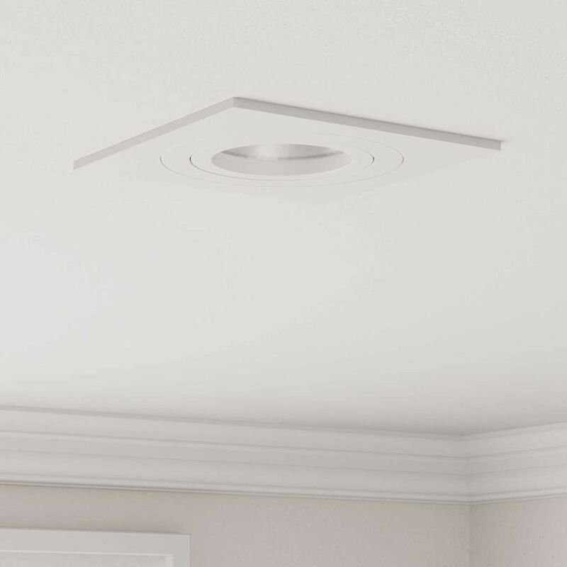 Spotlights mit Scheinwerfern 12 pcs Weiß 9 x 9 x cm Aluminium Vidaxl