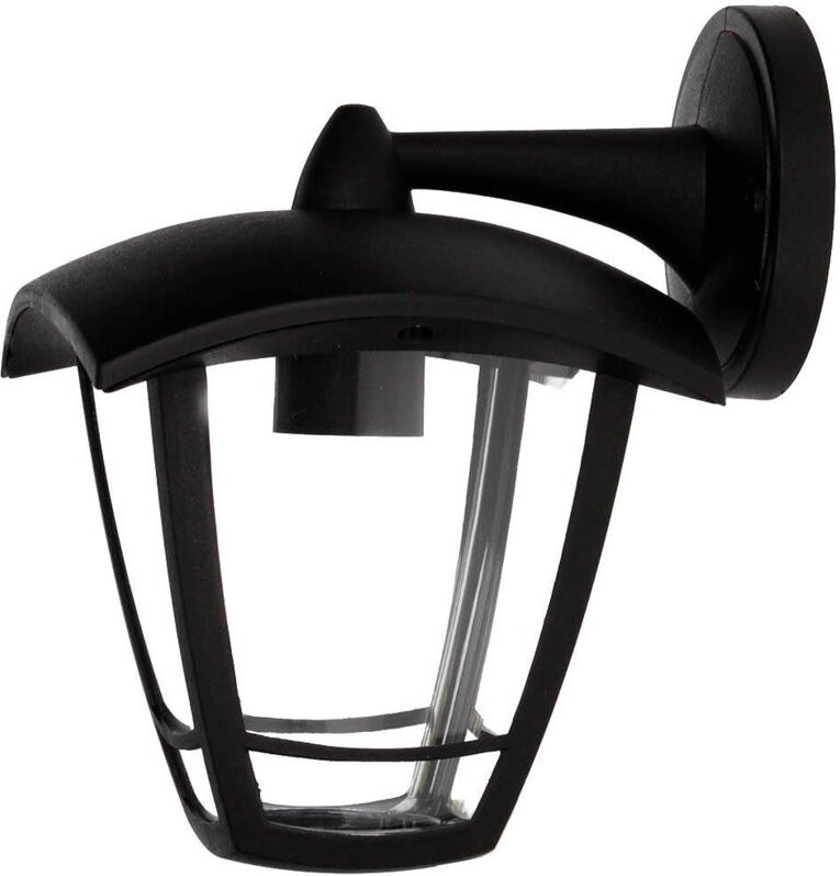 GSC - Gartenlaterne mit Arm bis zur Barli-Serie, E27, Schwarz