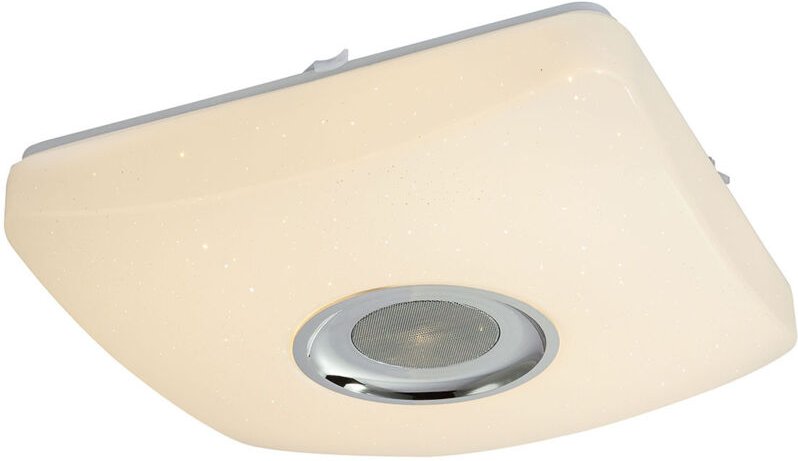 Thumbnail - Globo - Deckenlampe opal Schlafzimmerlampe dimmbar Nachtlicht, rgb led Lautsprecher Fernbedienung App Musik, 1x led 18W ...