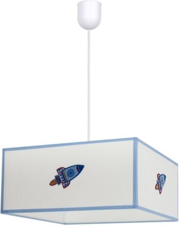 Rocket Pendelleuchte 1xe27 Weiß/blau Regx35x35 from FABRILAMP.