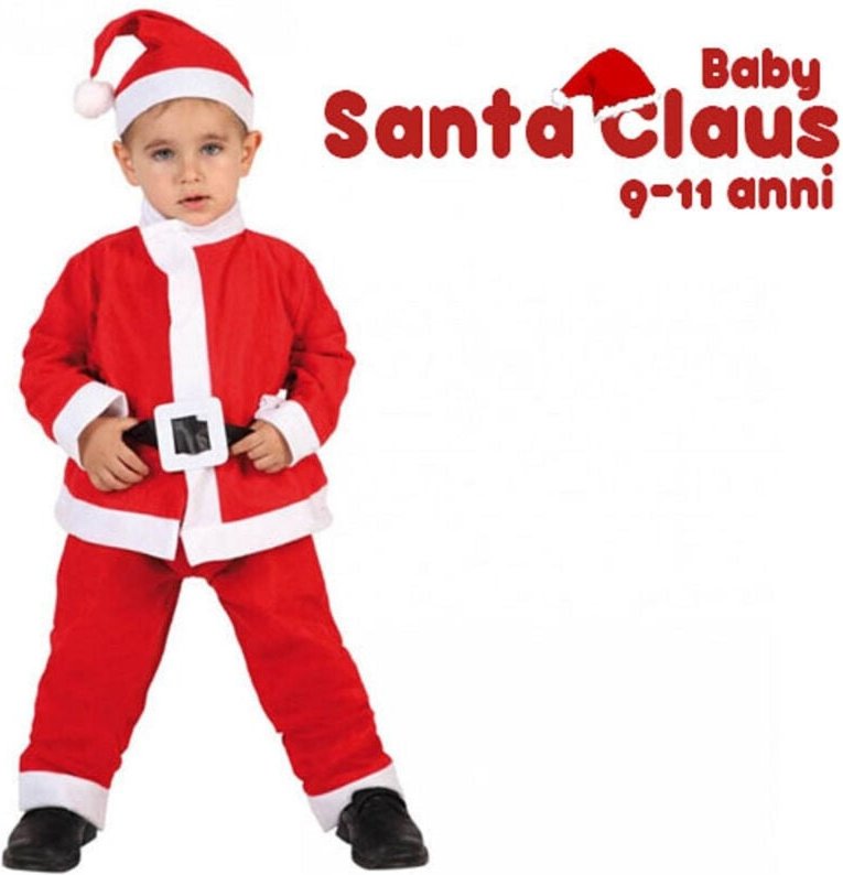 Trade Shop Traesio - Trade Shop - natalisierung für kinder 9-11 jahre costume + cappello babbo natale rosso -