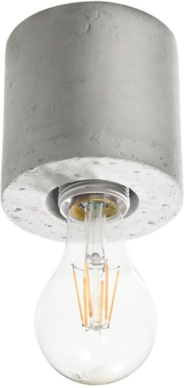 Deckenleuchte Sensix 1 E27 Grau Beton Lumilo 06.603.78