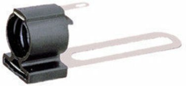 No Brand - Einschraubfassung E-10 Schwarz Electro dh Mit Befestigungsschiene. 12.001/N 8430552019618