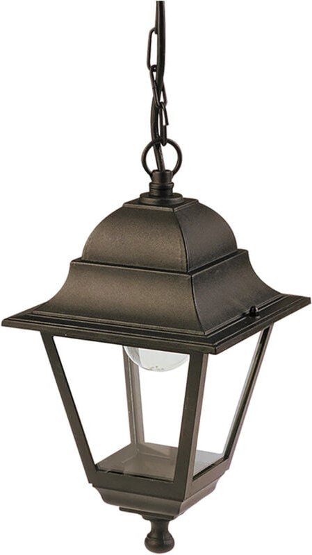 Lanterna a sospensione con catena bianco/argento