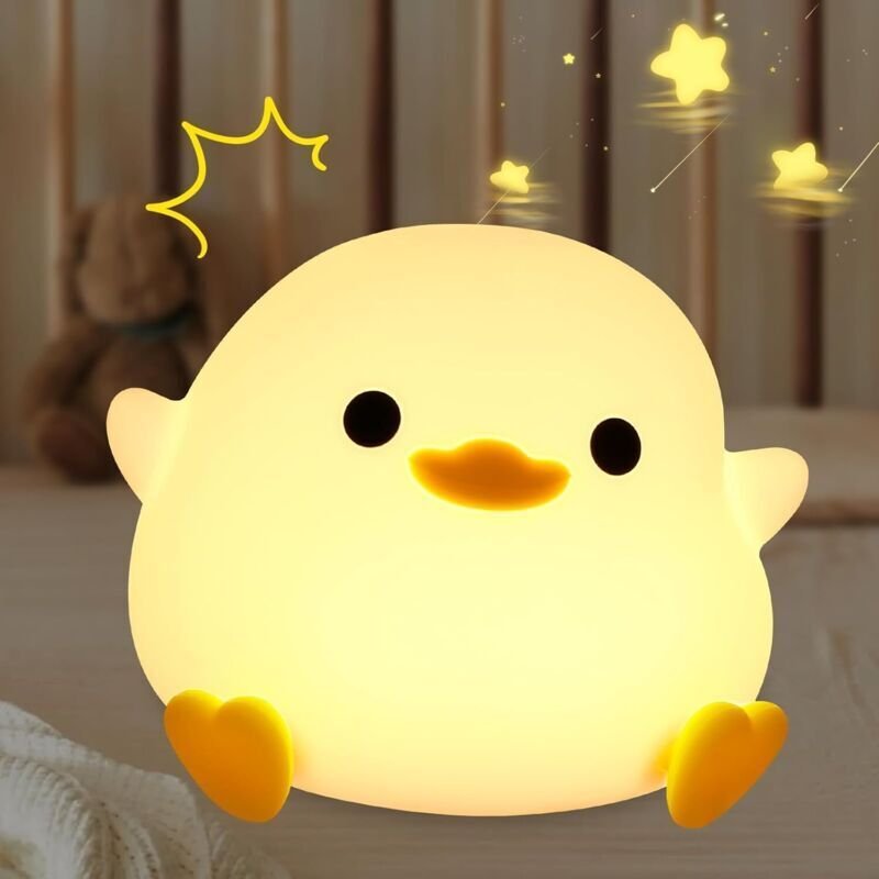 Thumbnail - UlisemDuck Nachtlicht Babylampe Wiederaufladbare Nachttischlampe Schlafzimmer Touch Kinder Nachtlicht Silikon Für Kinder...