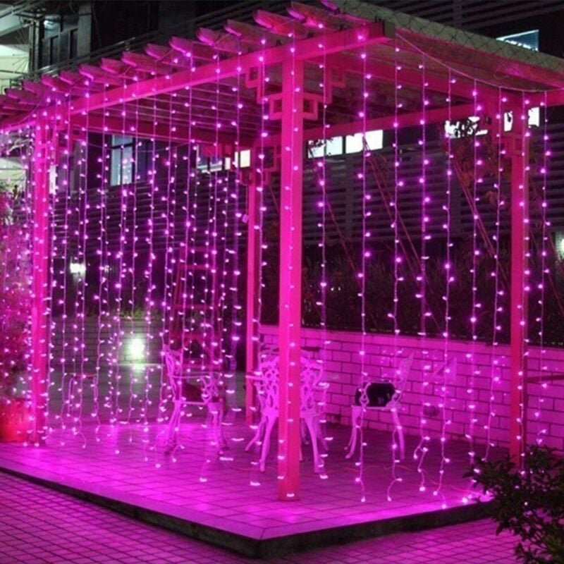 100M 1000 led Lichterkette Innen und Außen Weihnachtsbeleuchtung 8 Modi Wasserdicht Lichterkette Transparentes Kabel für...