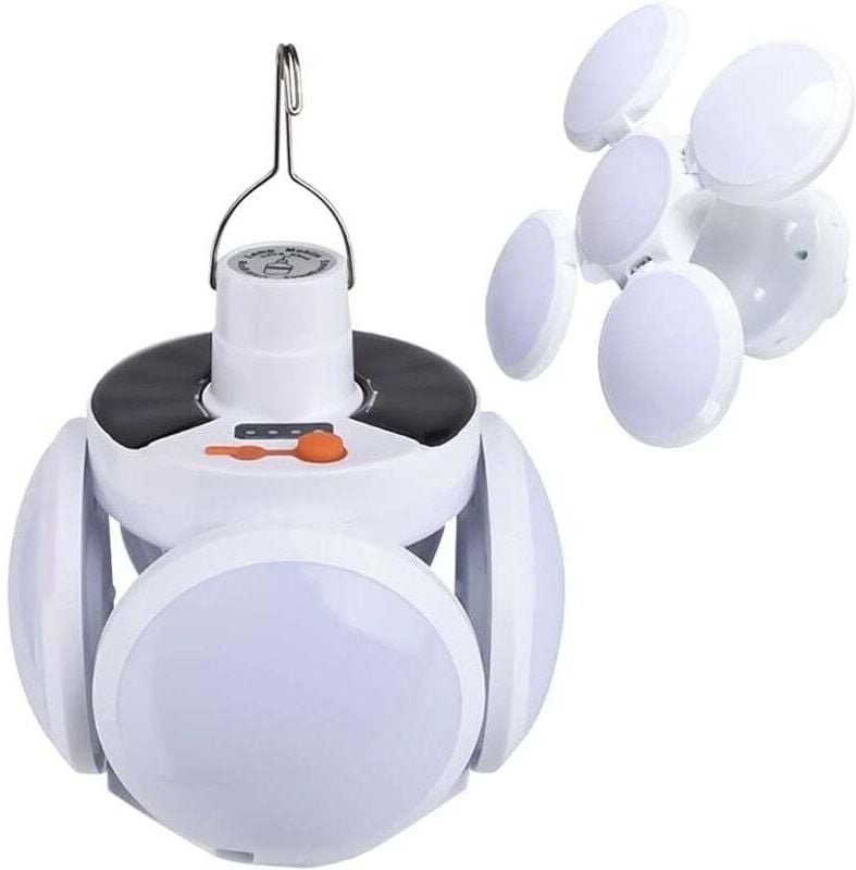 40 W LED-Campinglicht, solarbetrieben und über USB wiederaufladbar, 5 Modi, IP65 wasserdichte Campinglampe, für Camping,...