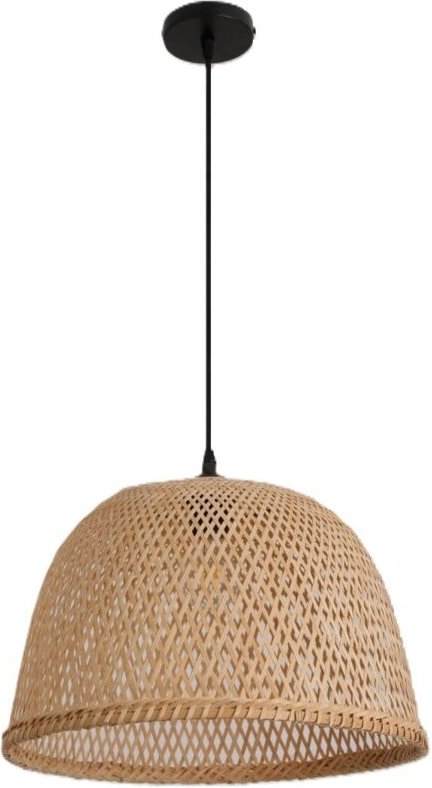 Boho Bosu Hängelampe Kobi Shade 41 cm schwarz Pendelleuchte 1xE27 Decke 1 Stk.