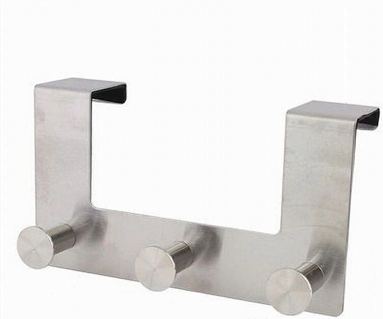 Trade Shop Traesio - Trade Shop - mit 3 ganci 19.5 x 11.5CM silver asciugamani vestiti 87784 -